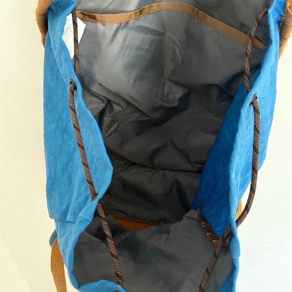 L.L. Bean Blue and Tan Backpack
